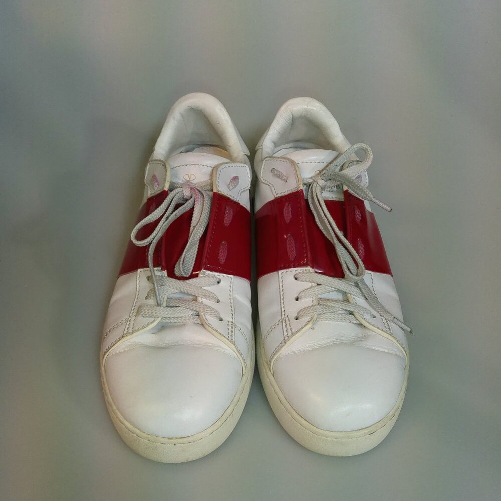 Valentino Garavani TK839 Rockstud White Red Sneakers Men’s EU 43 US 10
